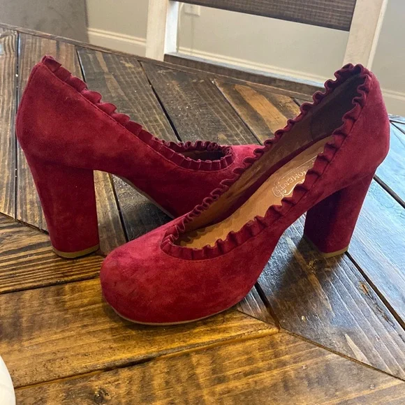 Jeffrey Campbell Shoes Jeffrey Campbell Chunky Velvet Heels Poshmark